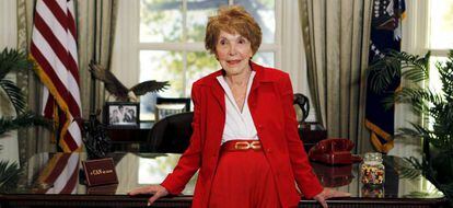 Nancy Reagan, en La Casa Blanca.