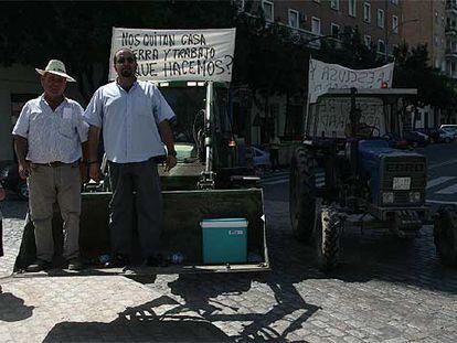 Protesta en el Puerto de Sevilla