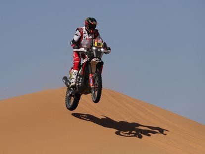 El piloto Joan Barreda, durante una de las etapas del Dakar 2024.