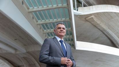 José Manuel Cabrera, presidente de la asociación de inspectores educativos, Adide, el 18 de noviembre en Valencia.