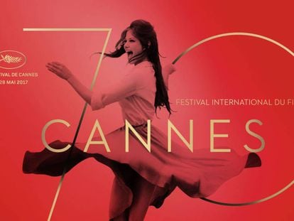 El cartel de la 70ª edición del festival de Cannes, protagonizado por la actriz Claudia Cardinale.