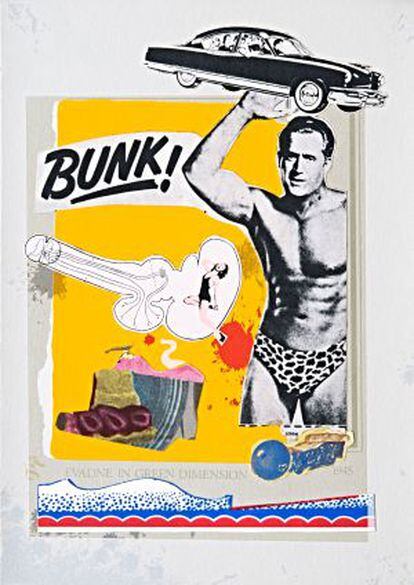 Bunk! Evadne in Green Dimension (1952), de Eduardo Paolozzi.