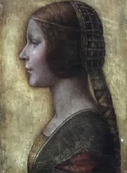 Imagen del cuadro atribuido a Da Vinci