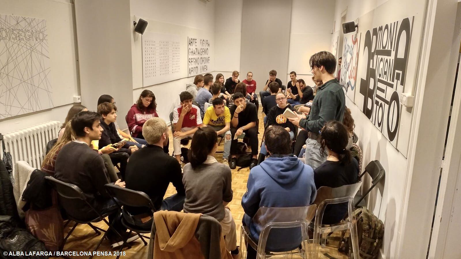 Un encuentro de debates filosóficos en el Barcelona Pensa, en 2018. 