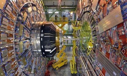 El detector CMS, parte del experimento LHC.