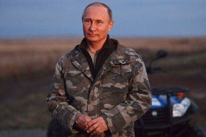 Vlad&iacute;mir Putin este lunes en la Reserva Natural de Oremburgo.