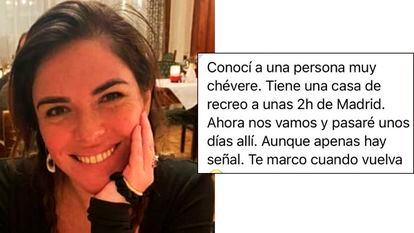 Ana Knezevich, de e origen colombiano, desaparecida en Madrid a principios de febrero.