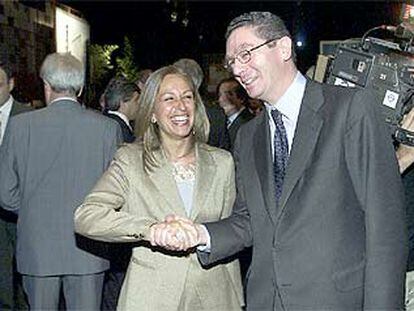 Los candidatos del PSOE y del PP a la alcaldía de Madrid, Trinidad Jiménez y Alberto Ruiz-Gallardón.