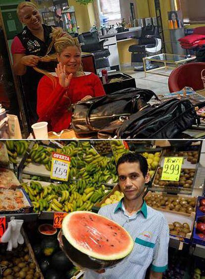 Sileni es propietaria de una peluquería. Nasar, encargado de una frutería.