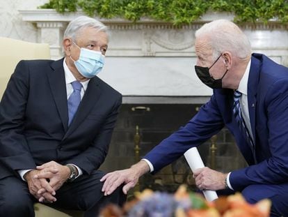 El presidente de México, Andrés Manuel López Obrador, y el estadounidense, Joe Biden