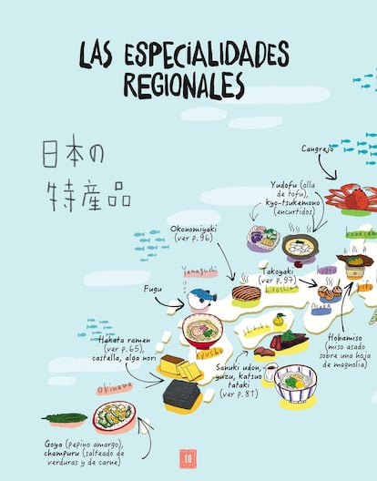 Interior del libro La cocina japonesa ilustrada (Editorial Col&Col).