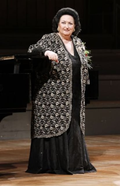 La soprano Montserrat Caballé, en una actuació el 2011.