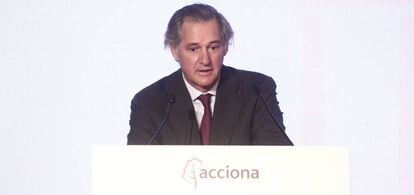 El presidente ejecutivo de Acciona, José Manuel Entrecanales.