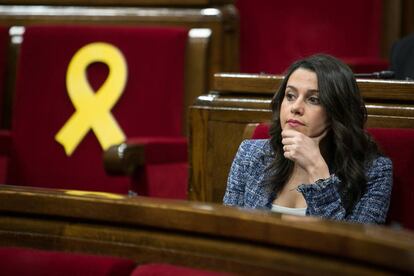 Inés Arrimadas al Parlament.