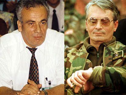 Los generales Mehmed Alagic (izquierda) y Enver Hadzihasanovic (derecha) en una foto de archivo