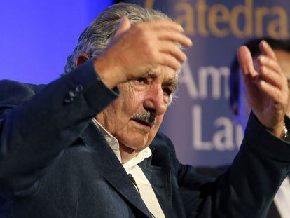 Jos&eacute; Mujica, el viernes en Madrid. 