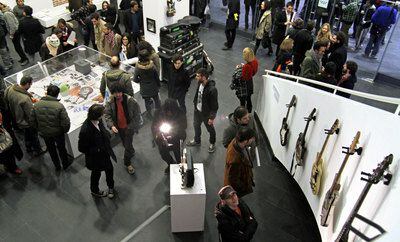 Inauguración de la exposición sobre Sonic Youth en Móstoles.