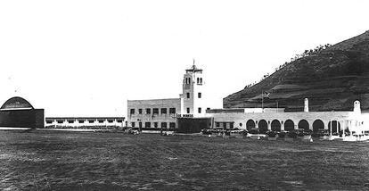 Terminal del Aeropuerto de Los Rodeos (actual Aeropuerto Tenerife Norte) en 1941.