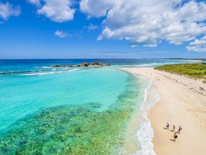 Una playa en las Islas Turcas y Caicos.