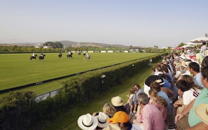 Partido de polo en el Santa María Polo Club, en Sotogrande (Cádiz).