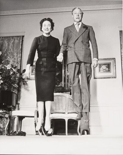 El duque y la duquesa de Windsor, Eduardo VIII de Reino Unido y Wallis Simpson, en 1956.