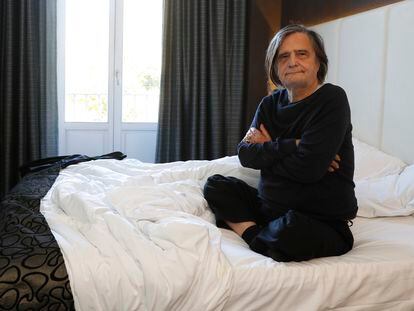 Jean-Pierre Léaud, en un hotel de Madrid, en 2016.
