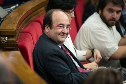 Miquel Iceta avui al Parlament.
