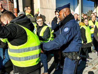 Una protesta de 'chalecos amarillos' en 9 de noviembre en el norte de Francia