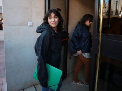 Juana Rivas llega a los juzgados de Granada el pasado 2 de octubre.