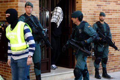 Detenci&oacute;n, el martes, de uno de los supuestos terroristas en Pinto (Madrid).