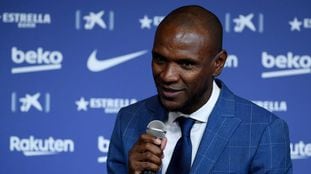 Abidal, durante una rueda de prensa.