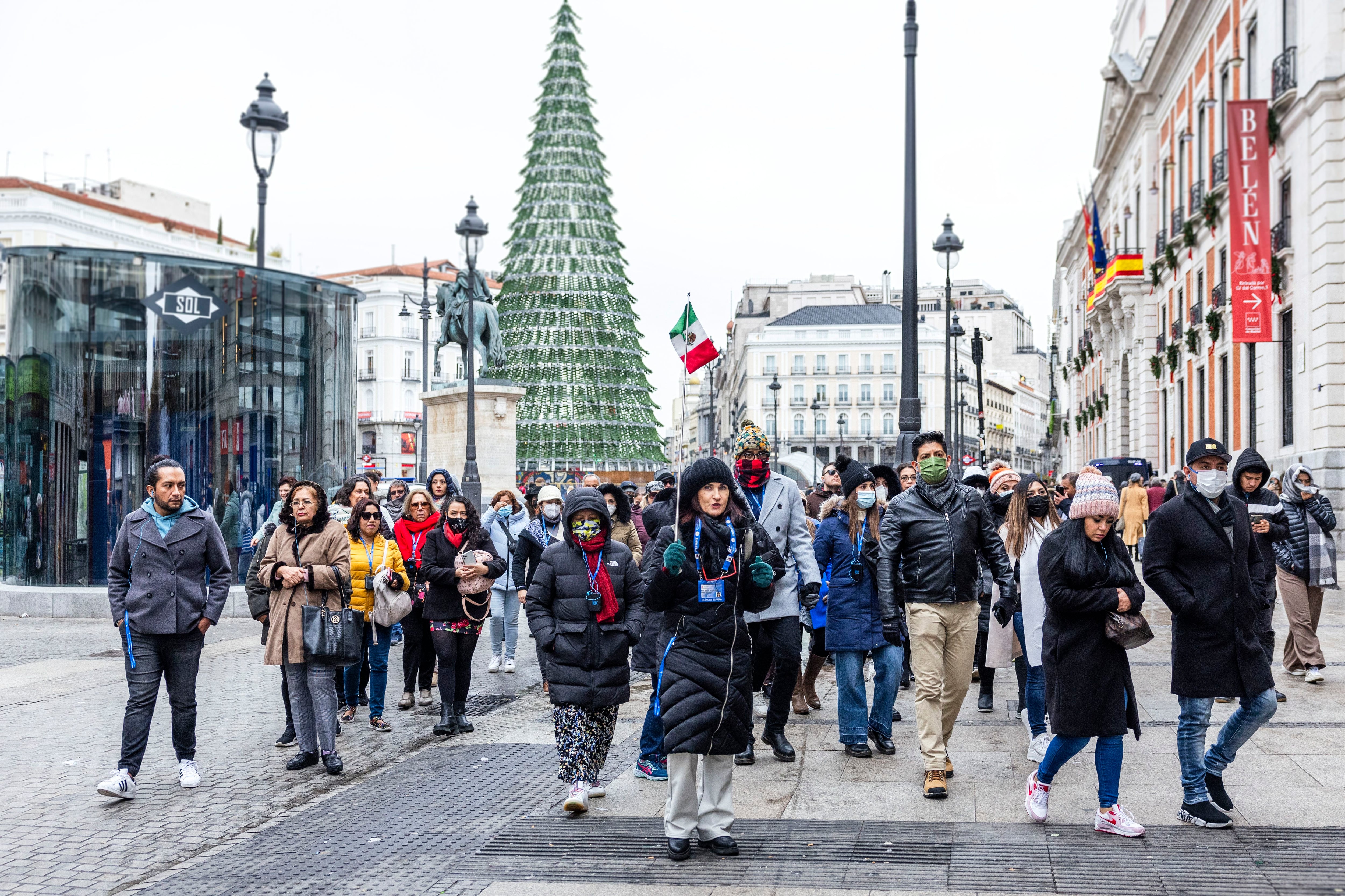 Turistas en el centro de Madrid.