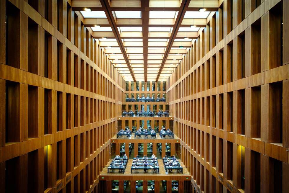 La biblioteca del Humboldt Forum.