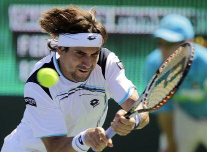 David Ferrer, durante un partido