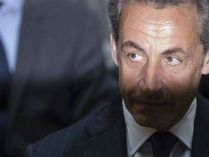 El expresidente Nicolas Sarkozy en Berl&iacute;n en febrero pasado.