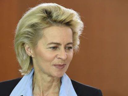 La ministra de Defensa alemana, Ursula von der Leyen, en septiembre en Berl&iacute;n.
