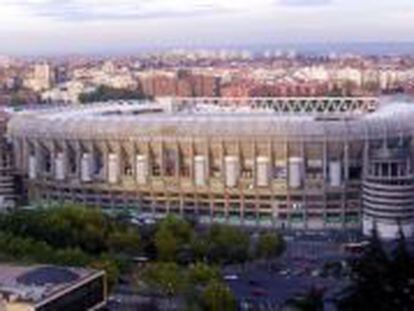 Estadio Santiago Bernab&eacute;u, propiedad del Real Madrid.