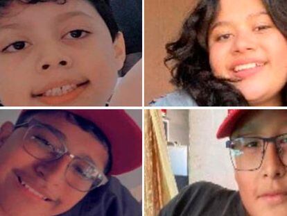 Los cuatro niños desaparecidos en Chihuahua: Elías Gómez Herrera, Madahi Gómez Herrera, Ismael Gómez Herrera e Issac Gómez Herrera.