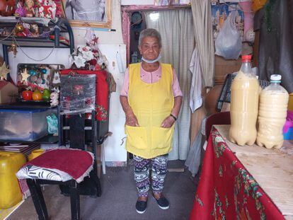 Doña Tere, en su casa, ubicada en el barrio de La Perseverancia, en Bogotá.