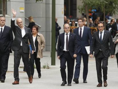 Los exconsejeros de la Generalitat llegan a la Audiencia Nacional el 2 de noviembre. En vídeo, el abogado defensor del ex presidente catalán, Carles Puigdemont.