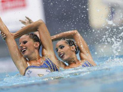 Carbonell y Klamburg, durante la competición.