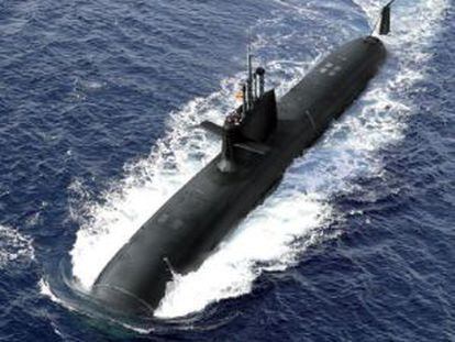 Imagen virtual del submarino S-80 facilitada por Navantia.