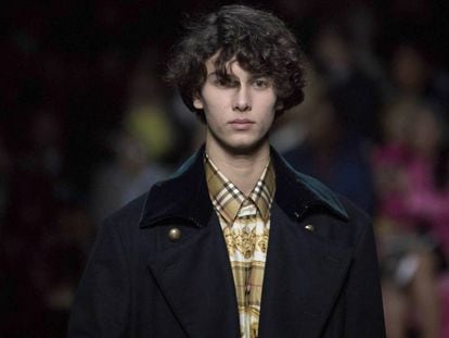 Nicol&aacute;s de Dinamarca en el desfile de Burberry en la Semana de la Moda de Londres el pasado s&aacute;bado.