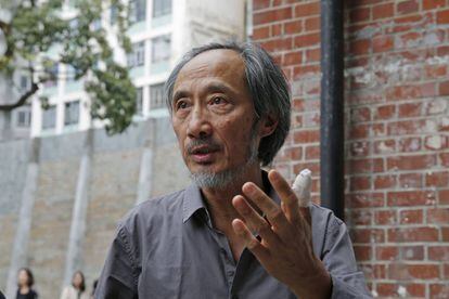 El escritor chino Ma Jian, tras una rueda de prensa en Hong Kong, el 10 de noviembre de 2018.