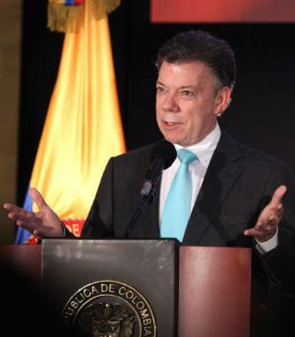 El Presidente de Colombia, Juan Manuel Santos.