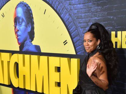 La actriz Regina King llega al estreno en Los Angeles de la nueva serie de HBO 