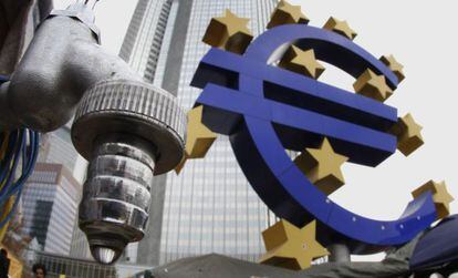 Fachada de la sede del Banco Central Europeo en Fráncfort