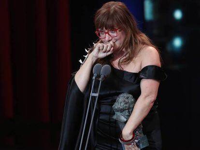 Isabel Coixet tras recibir el premio a la mejor dirección.