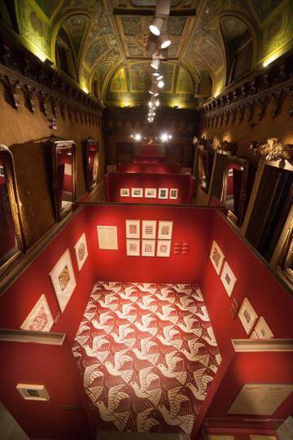 La exposición Escher en el palacio de Gaviria.
