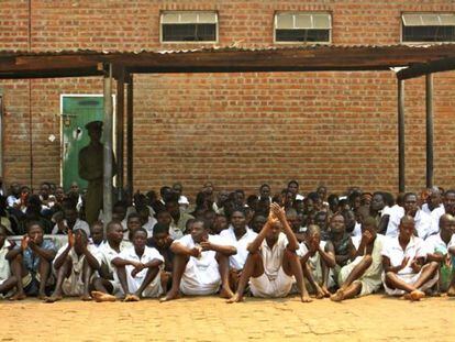 Patio de la cárcel de Chikwawa, en la región sur de Malawi.
